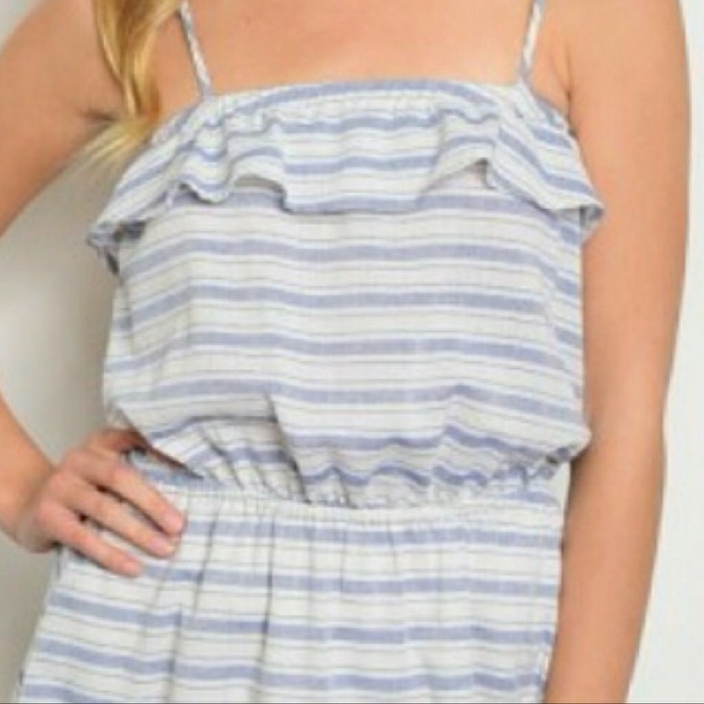 Striped Ruffled Dress - Picture 6 of 8